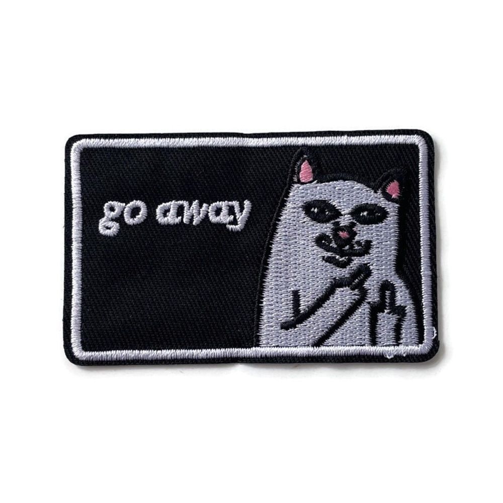 Lord Nermal White Cat Rip n Dip Embroidered Patch